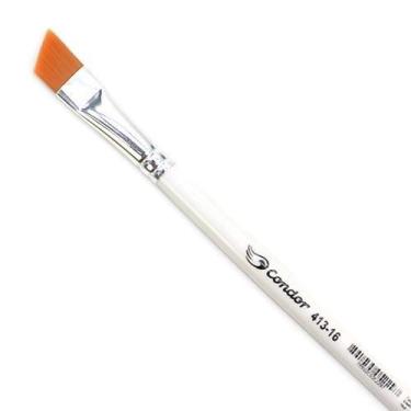 Imagem de Pincel Condor Profissional 413 Sintético Toray Dourado - Chanfrado, 16