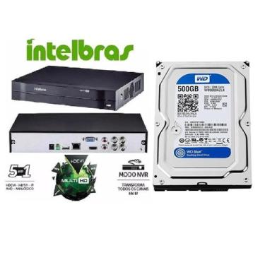 Imagem de Dvr gravador INTELBRAS 4 canais Full hd + hd 500GB