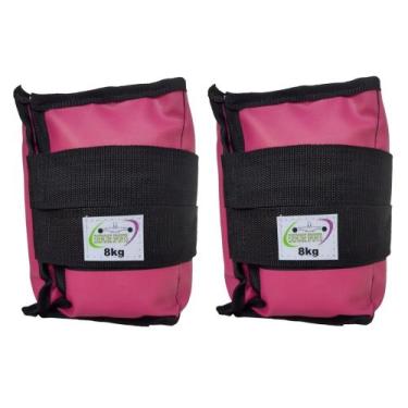 Imagem de Caneleira Tornozeleira Profissional 8 KG - Exercise Sports, Rosa