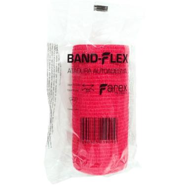 Imagem de Atadura 10cm VermelhaBand-FlexAutoadesiva Para Animais Farex