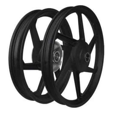 Imagem de Par De Roda Liga Leve 6 Palitos Honda Biz 110i 2018 A 2023 - Fabreck