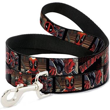 Imagem de Buckle-Down Coleira estreita de 1,27 cm "Dead Pool/Quadrinhos/Logotipo para cães, 1,27 m