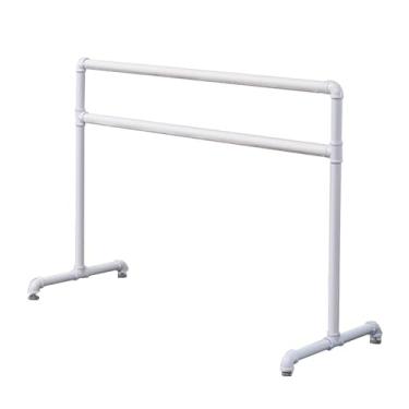 Imagem de Ballet Barre Barra de balé móvel infantil com alça de couro, adequada para estúdio de dança, academia, barra de prensa de perna(White2,1.2M/3.93FT)