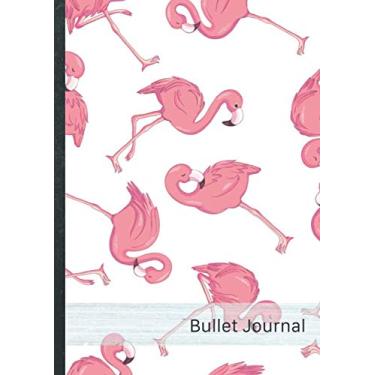 Imagem de Bullet Journal: Dot Grid Notebook Pages • Over 100 dotted pages • Design „Flamingos 117“ • Size A4 (21 x 29,7 cm) • Perfect for Planner, Bullet ... List, Writing, Sketching. Do it yourself! DIY