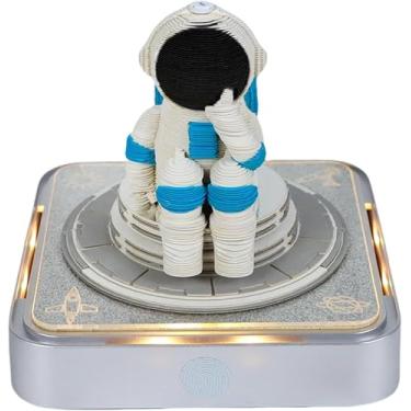 Imagem de Bloco de notas 3D Escultura de papel do Astronauts rasgado à mão, requintado criativo antiaderente Sticky Note DIY Post Notes, cartões para escritório (Astronauts)