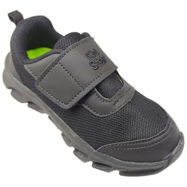 Imagem de Tênis Infantil Masculino Escolar Preto s/Cadarço KidStar Tamanho:26;Cor:Preto