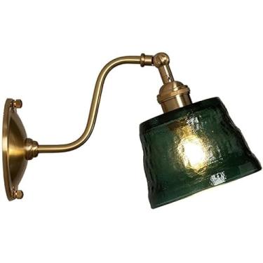 Imagem de Luminárias de parede nórdicas vintage de vidro cobre completo 6W com base E26/E27, arandelas de parede, criatividade, luz quente, banheiro, sala de estar, parede de fundo, corredor, escadas,