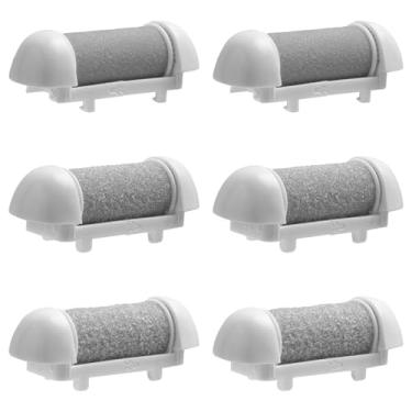 Imagem de 6 peças de reposição de cabeças de rolo, refil de rolo de substituição de lixa de pé de pedicure com extra grosso regular grosso fino grosso 2 recargas de ferramenta de pedicure para remoção de pele