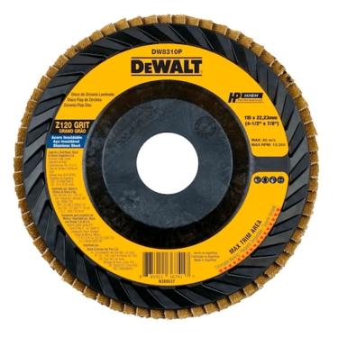Imagem de Disco Flap Plastico Z120 4 1/2" x 7/8" DW8310P-AR DeWalt - Unica Unico