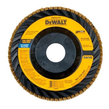 Imagem de Disco Flap Plastico Z 40 4 1/2" x 7/8" DW8307P-AR DeWalt - Unica Unico