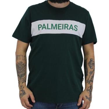 Imagem de Camiseta Manga Curta Palmeiras Escrita Tórax Verde P1210271, Verde, GG