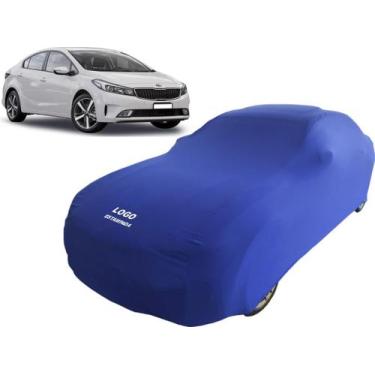 Imagem de Capa Carro Kia Cerato Koup Protege Pintura Tecido Macio - Mz, Azul