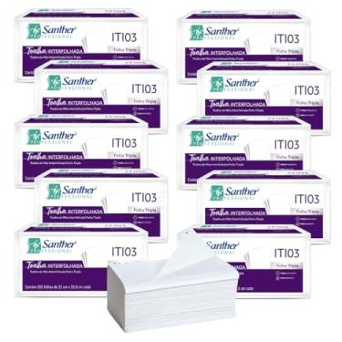 Imagem de Kit 12 Toalhas de Papel Inovatta Folha Tripla Interfolha 12x200fl (Branco, 21,6cm x 22cm, Toalha de Papel Inovatta Folha Tripla Interfolha 12x200fl)