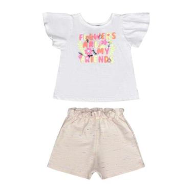 Imagem de Conjunto Bebê Menina com Blusa e Shorts Guloseima, P
