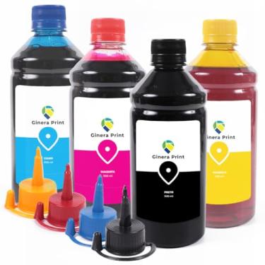 Imagem de Kit 4 Tintas para Impressora L3250 500ml Genera Print