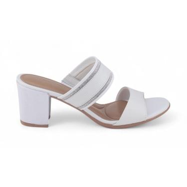 Imagem de Tamanco Feminino Usaflex Salto Bloco Bico Redondo UC1503002