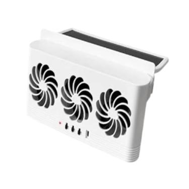Imagem de WeiLaiKeQi Ventilador de exaustão do carro Usb e vento forte e alimentado pelo vento fácil de instalar acessórios de interiores 5000rpm Ventilação do veículo, Branco
