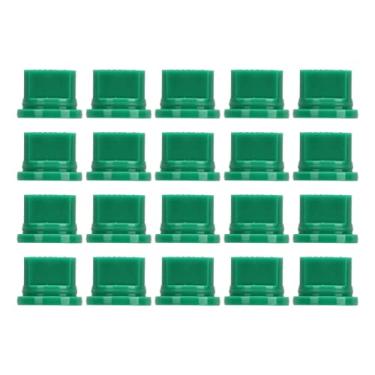 Imagem de Bocal pulverizador em forma de leque, distribuição uniforme de plástico, ponta de pulverização plana, substituição leve de alta pressão para drone de plantas (verde)