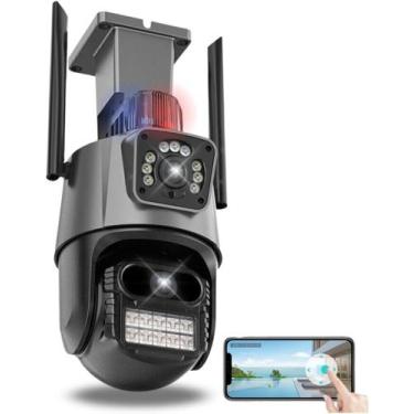 Imagem de Câmera de Segurança WiFi IP com Dupla Lente 2x3MP  360 Visão Noturna e