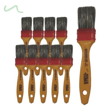 Imagem de Kit 10 Trincha Pincel 317 Gold Gris 1.1/2 Polegadas - Roma