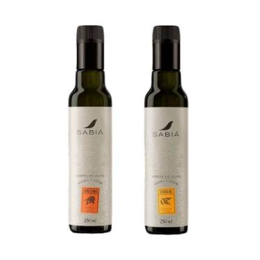 Imagem de Kit 2 azeites Sabia Arbequina e Koroneiki 250ml - Sabiá