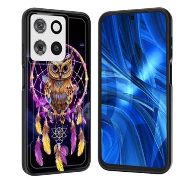 Imagem de JHYYTUJTYP Capa para Moto G Power 5G 2025, [Teste de queda de grau militar] Capa protetora resistente à prova de choque resistente para Motorola Moto G Power 5G 2025 6,8 polegadas, coruja apanhador de