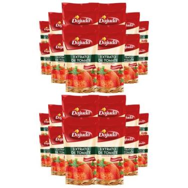 Imagem de Extrato de Tomate Concentrado Dajuda Sachê 300g Kit Com 24 Un - Wilson