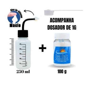 Imagem de Kit Lavagem Nasal Garrafinha 250ml + Sal S/ Iodo 100g - Ecommerce Farm