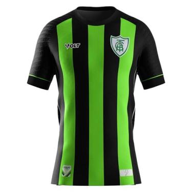 Imagem de Camisa América Mineiro Volt 2025 Jogo 1 - Masculino, M, Preto, Verde
