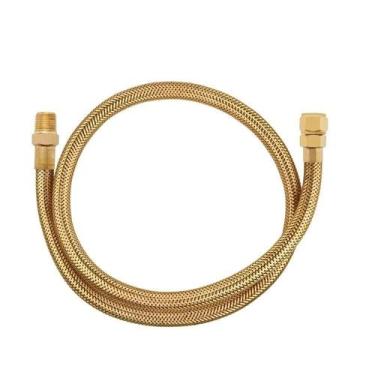 Imagem de Mangueira Flexivel Para Gás Encanado 1,20m 1/2" Cobre Gas Gn Glp Haenk