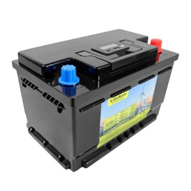 Imagem de Bateria de lítio LiFePO4 12V 60AH 4S, 4000 ciclos para inversor de 12,8V, acendedor de carro, solar e eólico + carregador de 14,6V 10A(12V 60Ah-LCD)