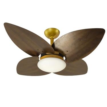 Imagem de Ventilador Teto Winds Dourado 4 Pás Imbuia Turbo Ventax 110V