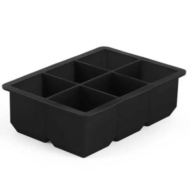 Imagem de Forma De Gelo Cubo Silicone 06 Cavidades (Preto)