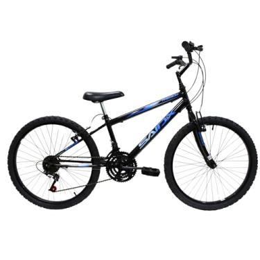 Imagem de Bicicleta Aro 24 Infantil Saidx Premium 18 Velocidades, Freio V-Brake, Masculina e Feminina (Azul)
