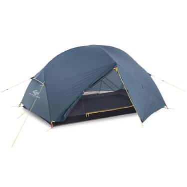 Imagem de Blackpongo Tenda de mochila Neptune para 2 pessoas – Barraca autônoma ultraleve de 2,1 kg com 4000 mm à prova d'água, dois vestíbulos e malha invisível – Configuração de 60 segundos para caminhada