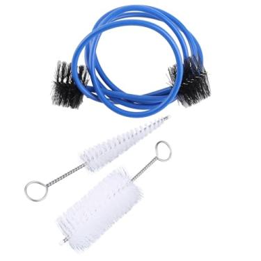 Imagem de Kit Profissional de Limpeza de Trompete Com Cerdas Macias e Alças Metal à Prova Ferrugem para Manutenção Instrumentos Seguros e Eficientes - Inclui Escovas Cone, Barril Azul