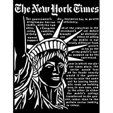 Imagem de STAMPERIA INTER, KFT Estêncil 20 x 25 cm, Estátua da Liberdade, Aviador Sir Vagabond