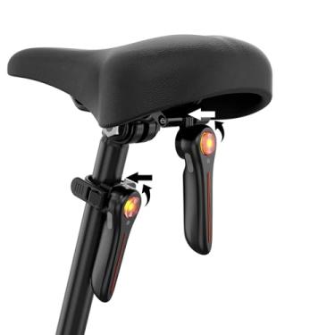 Imagem de Luz traseira inteligente para bicicleta, luz traseira de bicicleta de 120 lúmens. Luzes traseiras com sensor de freio, liga/desliga automático, impermeável, recarregável por USB, lanterna traseira de