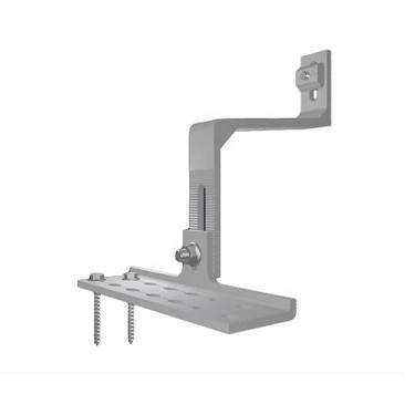 Imagem de Suporte Gancho para Painel Solar, Telha Colonial/Cerâmica, Base Ajustável, Alumínio, Instalação sem Furo na Telha, Parafusos em Inox