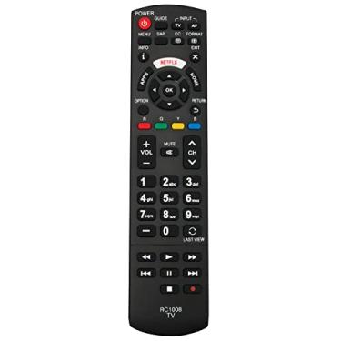 Imagem de Controle remoto de substituição RC1008 adequado para Panasonic TV TC-P42S60 TCP42S60 TC-P50S60 TCP50S60 TC-P55S60 TCP55S60 TC-P60S60 TCP60S60 TC-P65S60 TCP65S60 65S60