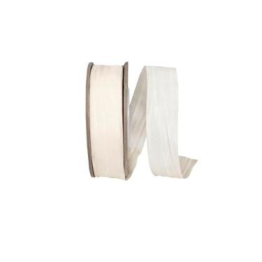 Imagem de Reliant Ribbon Fita de iridescência enrugada, marfim