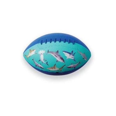 Imagem de Crocodile Creek Futebol infantil, 20 cm para idades a partir de 3 anos, superfície texturizada para agarrar, navios inflados, tubarões