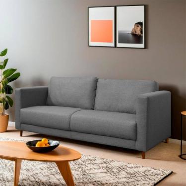 Imagem de Sofá Fixo Living Lisboa 2 Lugares 170cm D28 Linho - SOFA STORE