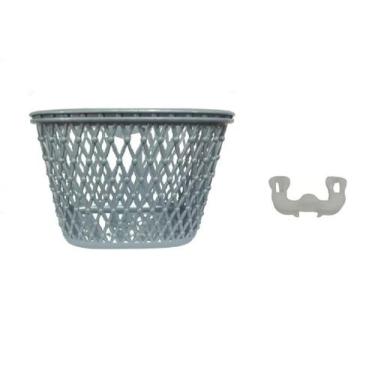 Imagem de Cestinha Cesta para Bicicleta Aro 20 Nathor, Prata