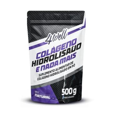 Imagem de Colágeno Hidrolisado em Pó 4well 500g Tipo I Sabor Natural