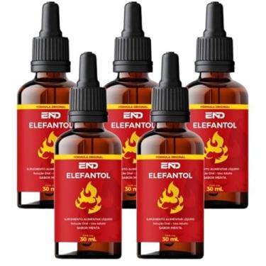 Imagem de 05 Frascos Elefantol - Fórmula Natural para Vitalidade, Energia e Desempenho Masculino