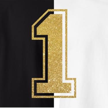 Imagem de TeeWin Ouro Velho, 8" Glitter Para Passar Em Roupas, Números De Camisa, Camisa Ferro Com Transferência Térmica, Uniforme Esportivo, Camiseta Beisebol E Futebol Americano (Estilo C) (Ouro Velho-1)