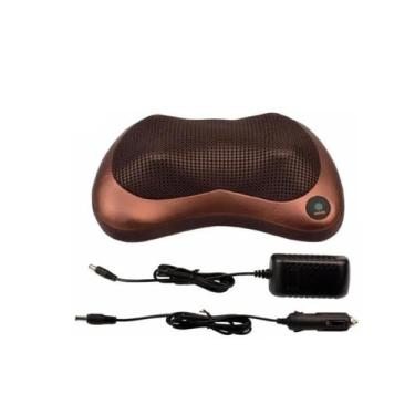 Imagem de Almofada Encosto Massageadorl em Silicone 36x24x10cm Marrom - Master
