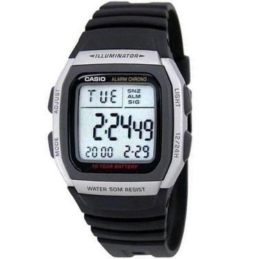 Imagem de Relógio Masculino Casio Standard W-96h-1avdf Preto e Prata Illuminator