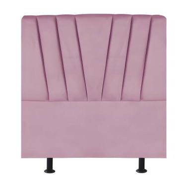 Imagem de Cabeceira Solteiro Cama Box Estofada 100 Cm Antonella Suede rosa